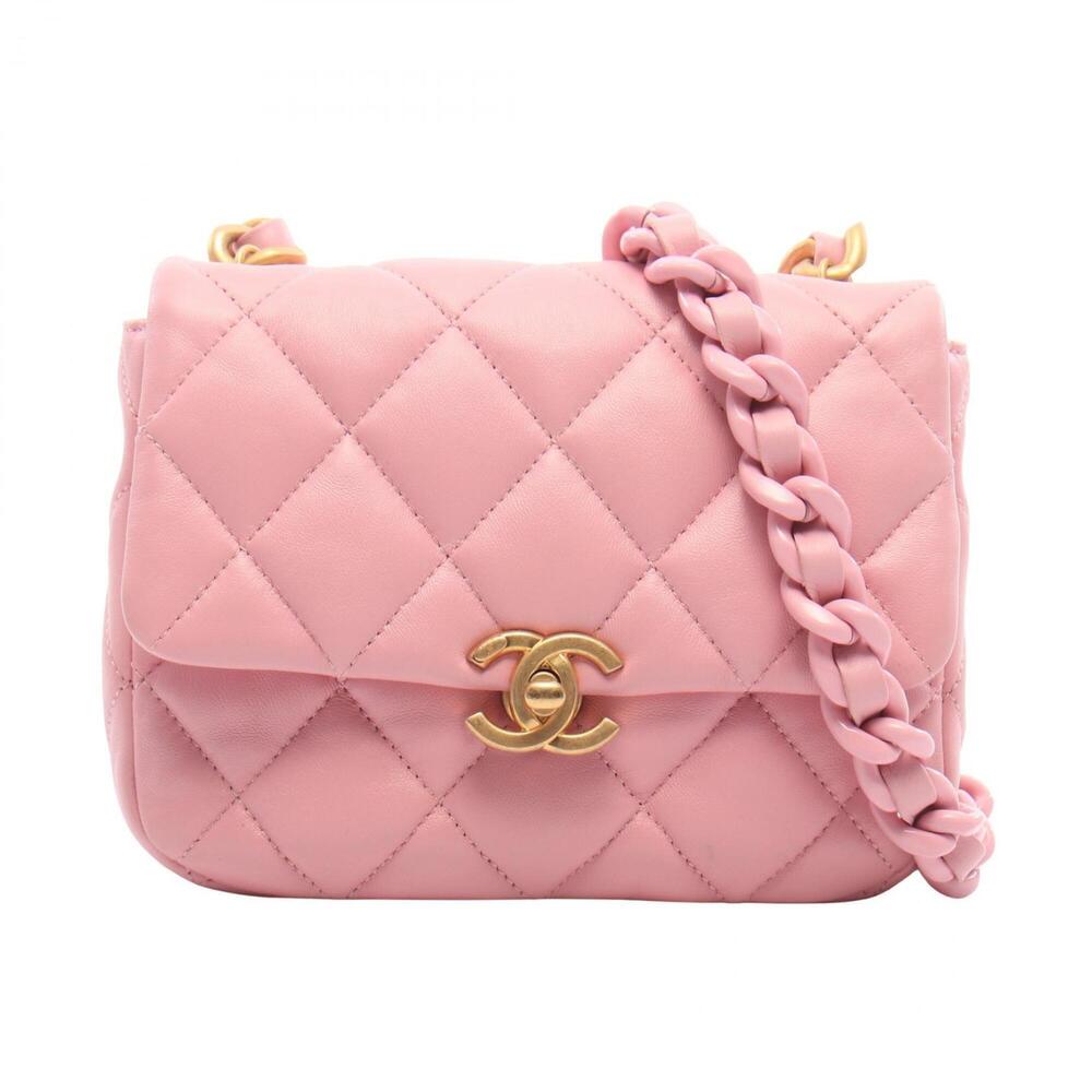 Chanel Mini Matelassé Combination Hardware Shoulder Bag/Handbag, Lambskin Lea...